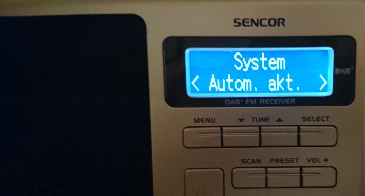 Nabídka v položce "Hlavni menu".
