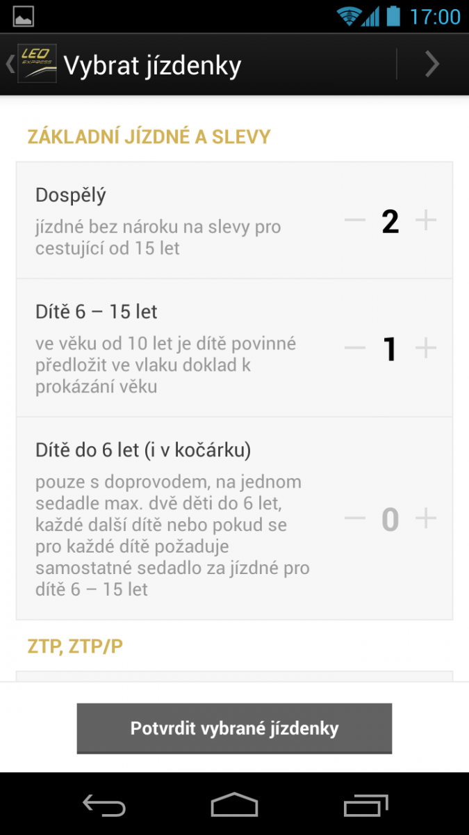 Aplikace pro Leo Express