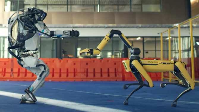 Roboti - Boston Dynamics - Spot - Atlas - tanec