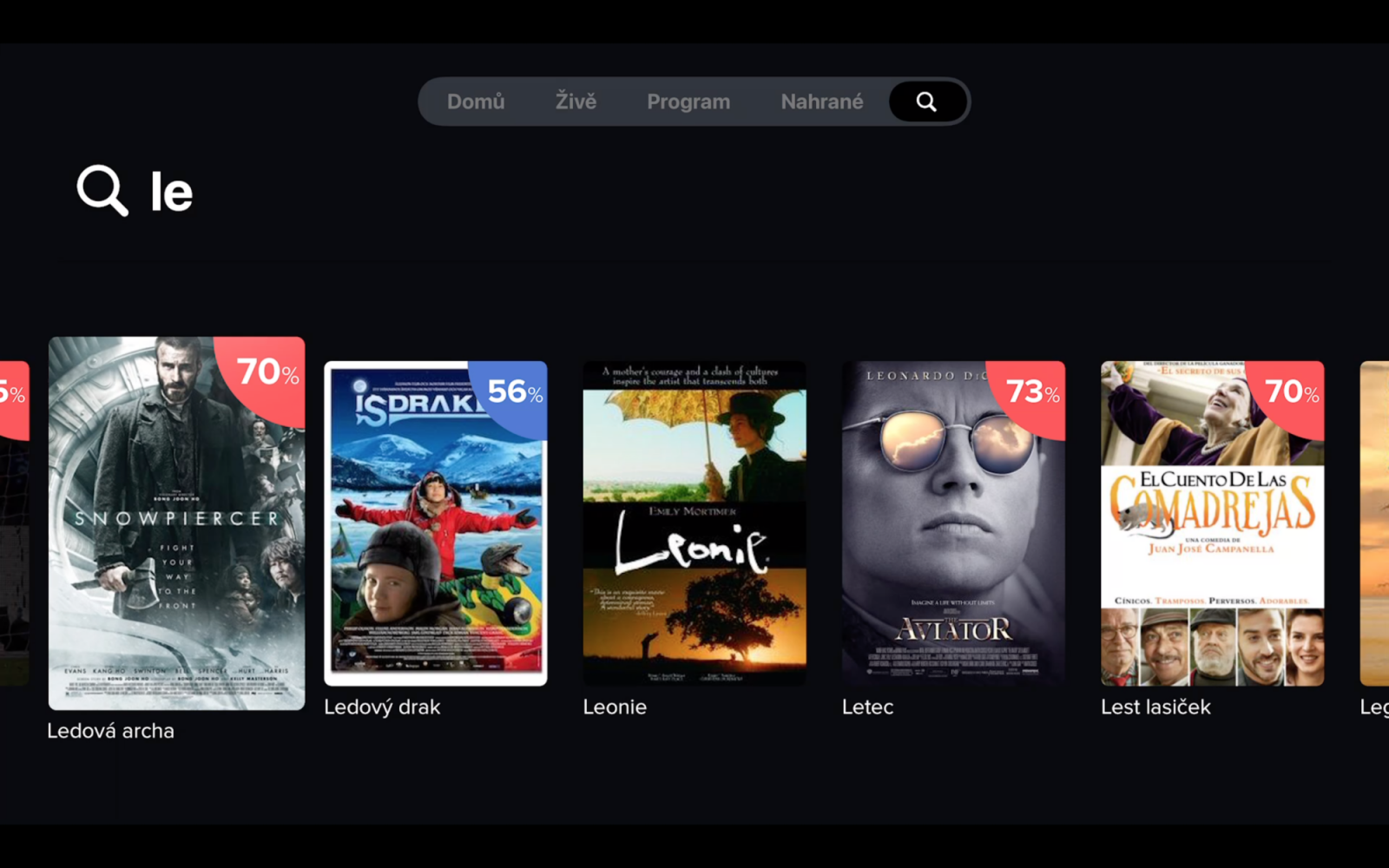 Aplikace Telly na Apple TV