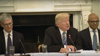 Donald Trump s šéfy technologických firem