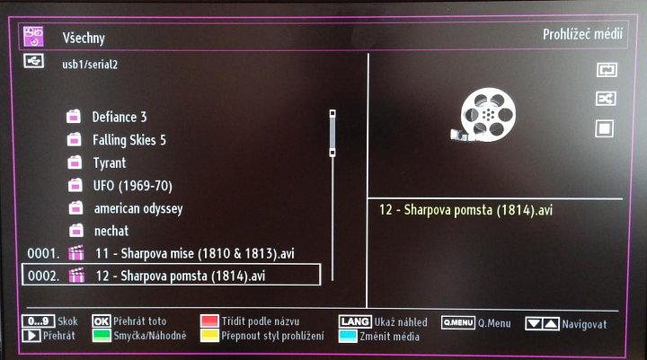 Gogen TVF22184CAR - klasický adresářový výpis.